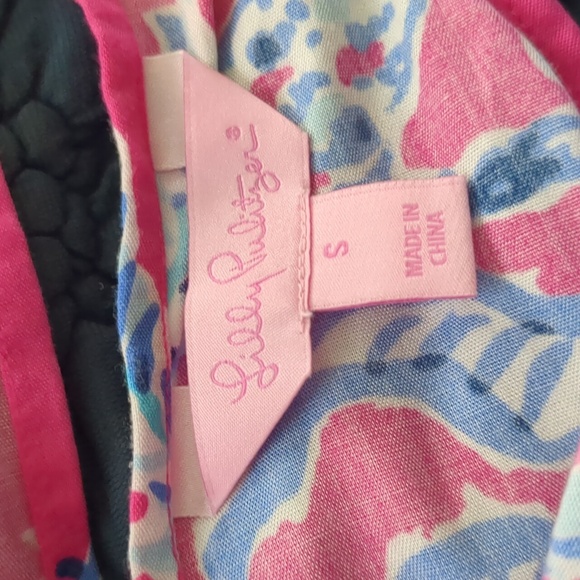 LILY PULITZER Dusk Romper Samba Print Color Capri Pink Small Adjustable Straps S - Picture 4 of 8